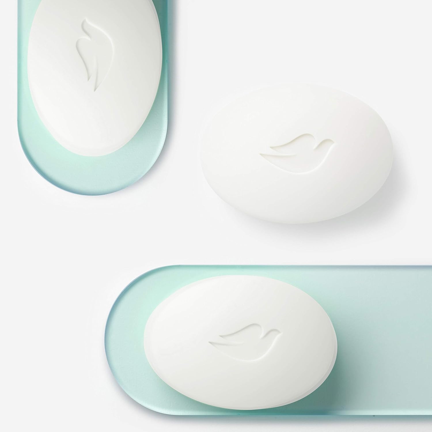 Dove Beauty Bar More Moisturizing Than Bar Soap for Softer Skin, Fragrance-Free, Hypoallergenic Beauty Bar Sensitive Skin With Gentle Cleanser 3.75 oz 14 Bars