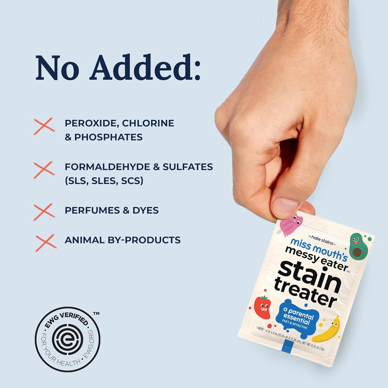 Miss Mouth's Messy Eater Stain Treater Spray - 4oz Stain Remover - Newborn & Baby Essentials - No Dry Cleaning Food, Grease, Coffee Off Laundry, Underwear, Fabric