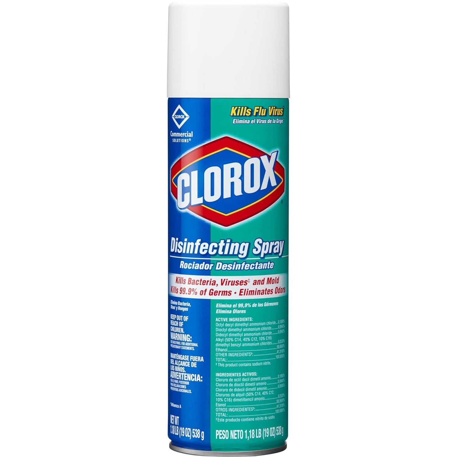Clorox Commercial Solutions Disinfecting Aerosol, Fresh Scent, 19 Oz, Pack of 12 (Pack May Vary)