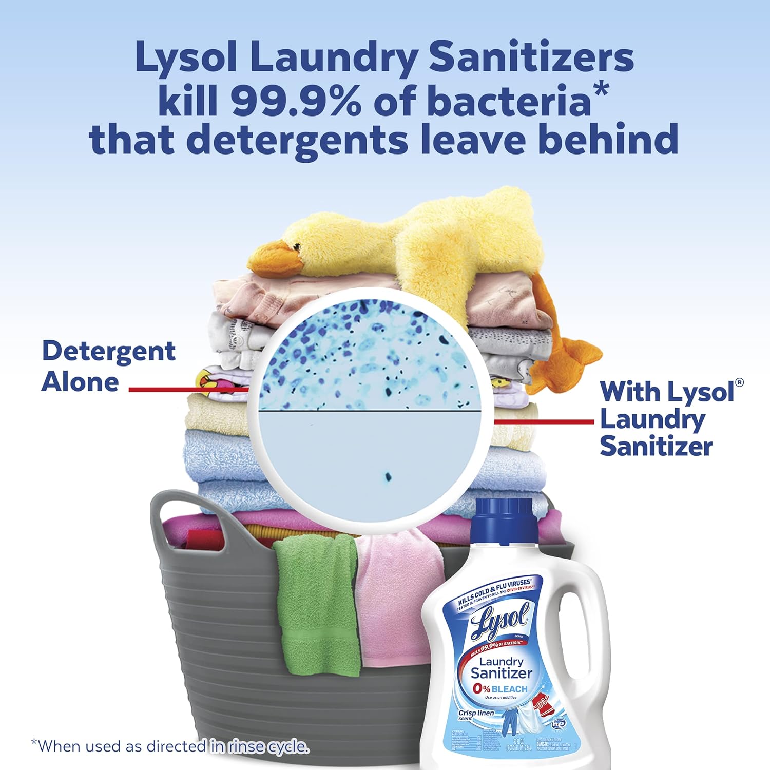 Lysol Disinfectant Spray, Household Essential Cleaning Supplies, Multi-Purpose Room Spray, Antibacterial Sanitizer Spray, Upholstery Deodorizer, Home and Bathroom, Crisp Linen,19 Fl Oz (Pack of 2)