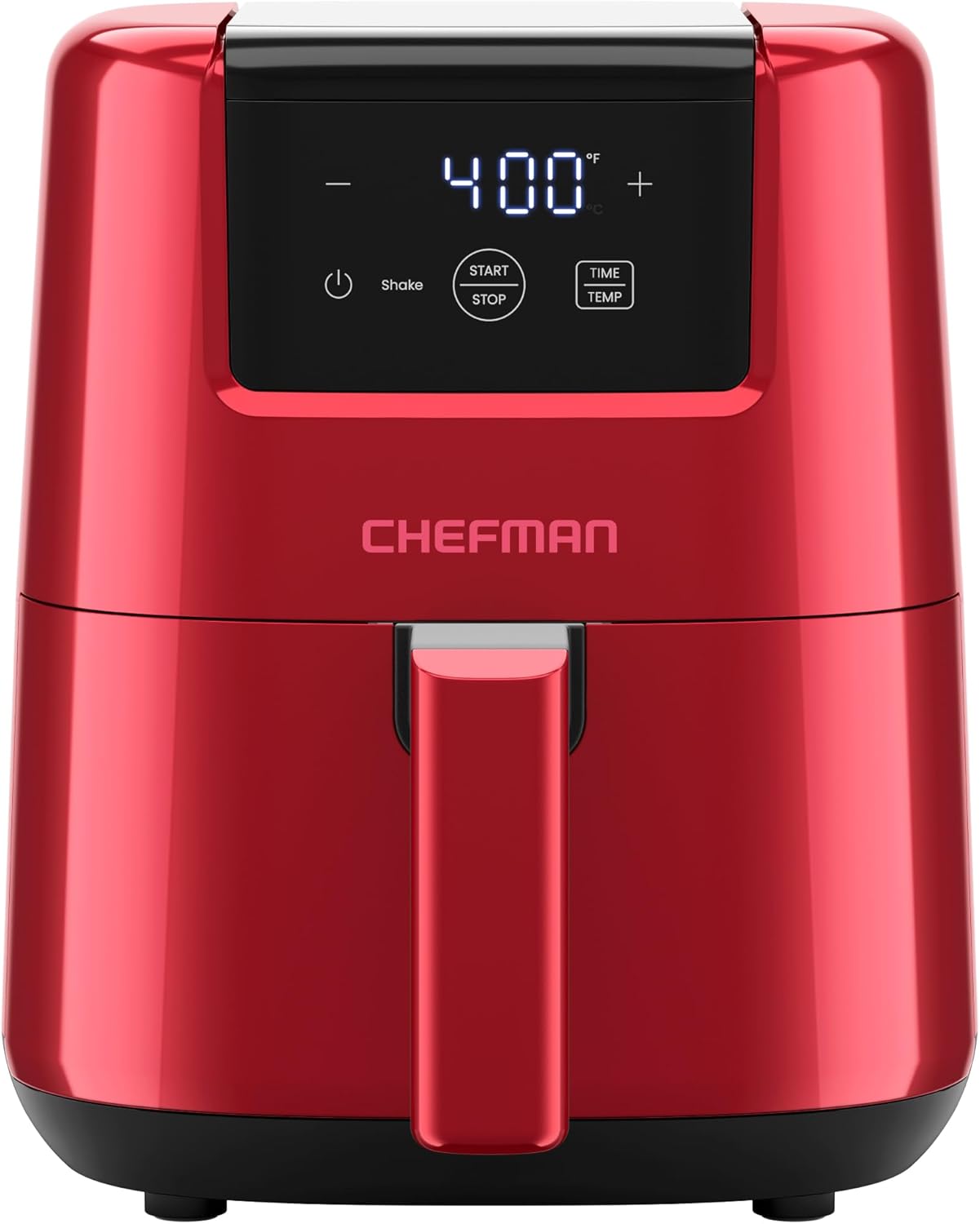 CHEFMAN 2 Qt Mini Air Fryer – Digital Space-Saving Compact Air Fryer with Nonstick and Dishwasher Safe Basket, Quick & Easy Meals in Minutes, Features Digital Timer and Shake Reminder – Grey