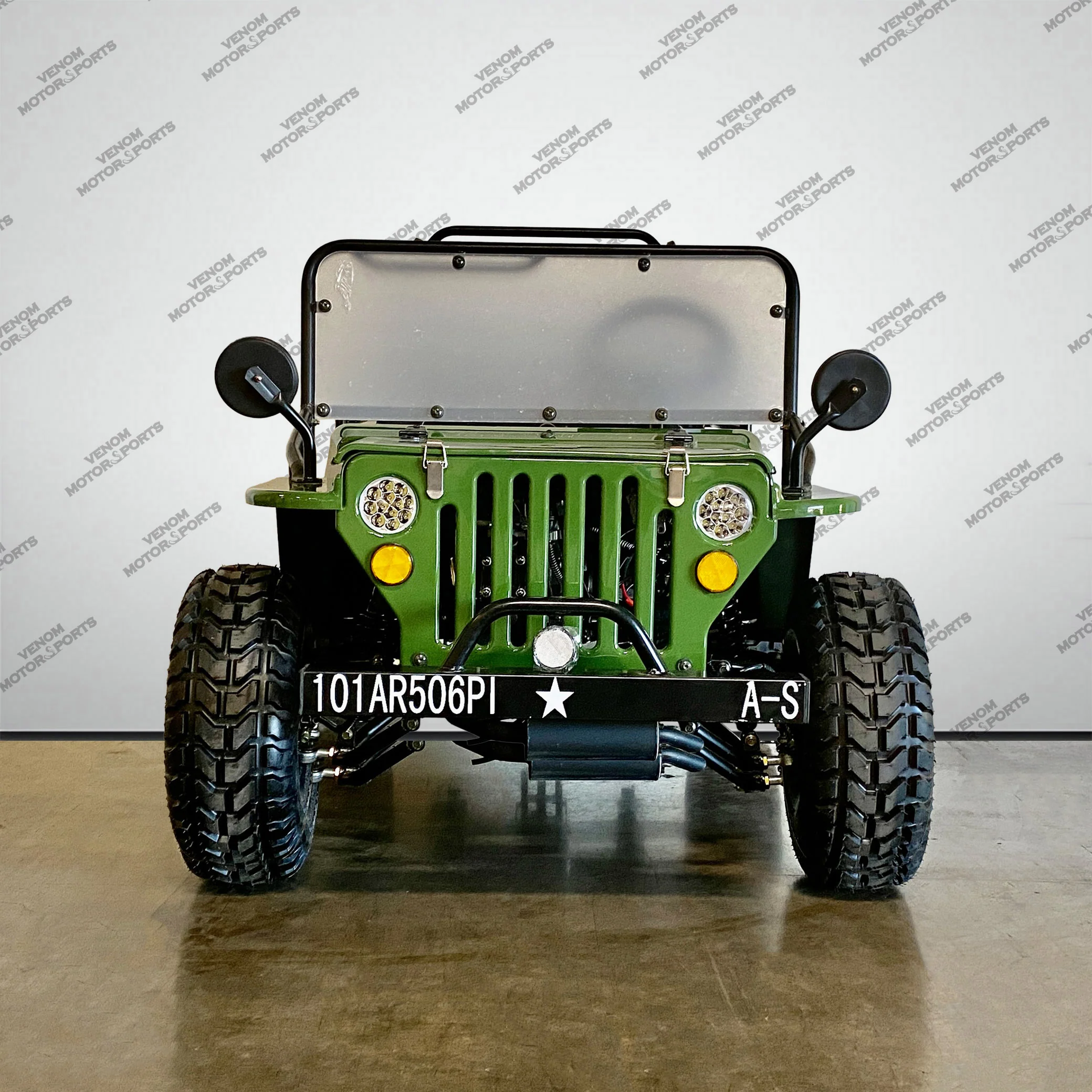 Venom Mini Jeep | 125cc | 2 Seater | Willys Edition | 3 Speed