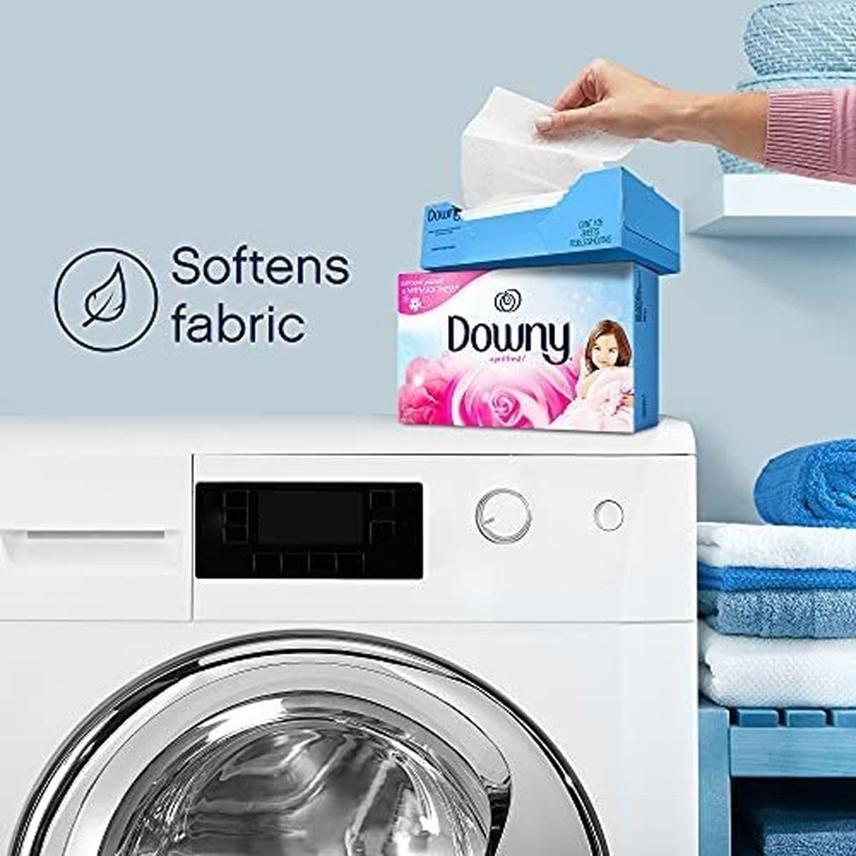 Downy Dryer Sheets Laundry Fabric Softener, April Fresh, 240 count