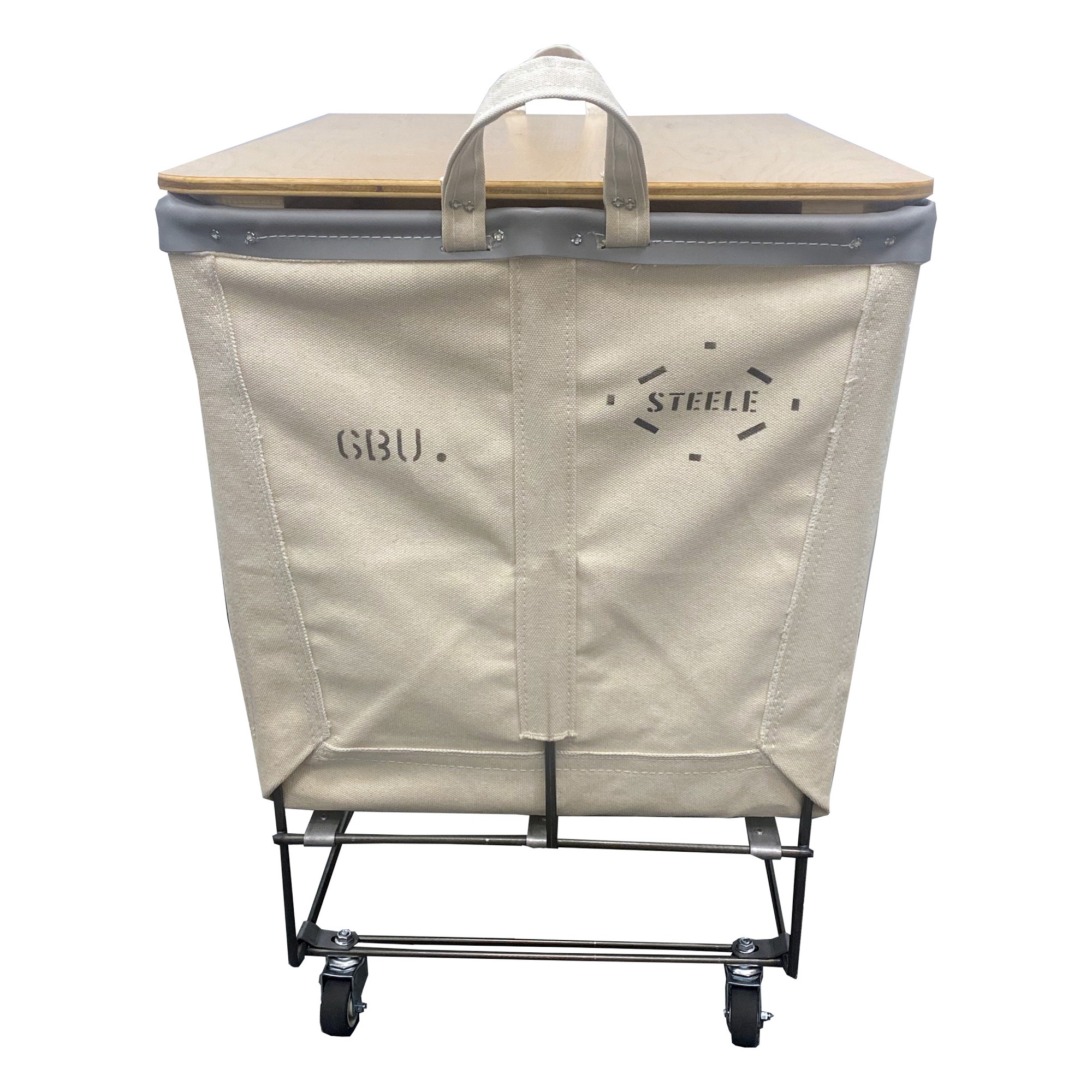 Steele Canvas Elevated Laundry Cart, Large