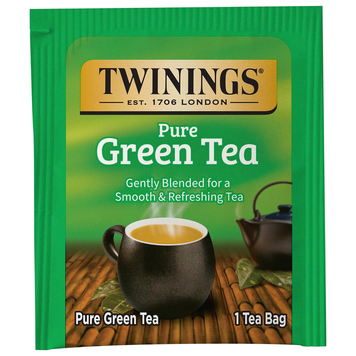 Twinings English Breakfast Black Tea Individually Wrapped Bags, 100 Count (Pack of 1), Smooth, Flavourful, and Robust, Caffeinated, Enjoy Hot or Iced | Packaging May Vary