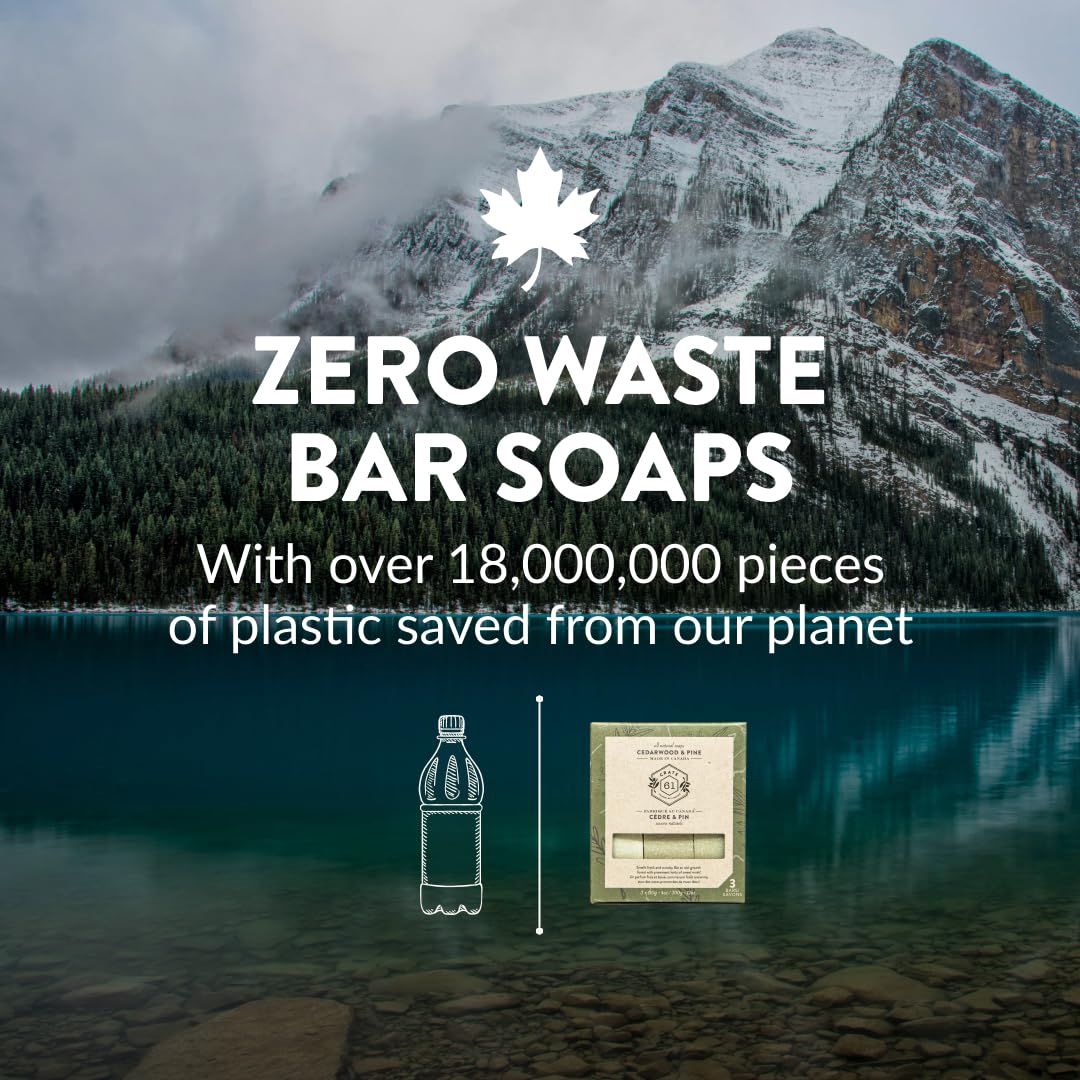 Handmade Vegan Natural Bar Soap Cold Pressed For Face And Body, With Premium Essential Oils, Eucalyptus & Peppermint For Men And Women 3 Pack (Lavender)