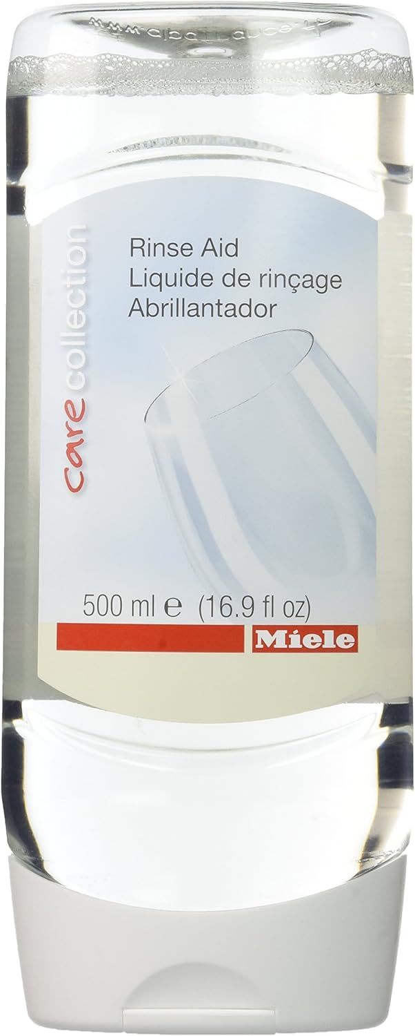Miele Original Dishwasher Rinse Aid, for Optimal Drying and Sparkling Finish with Glass Protection Formula, 17 oz