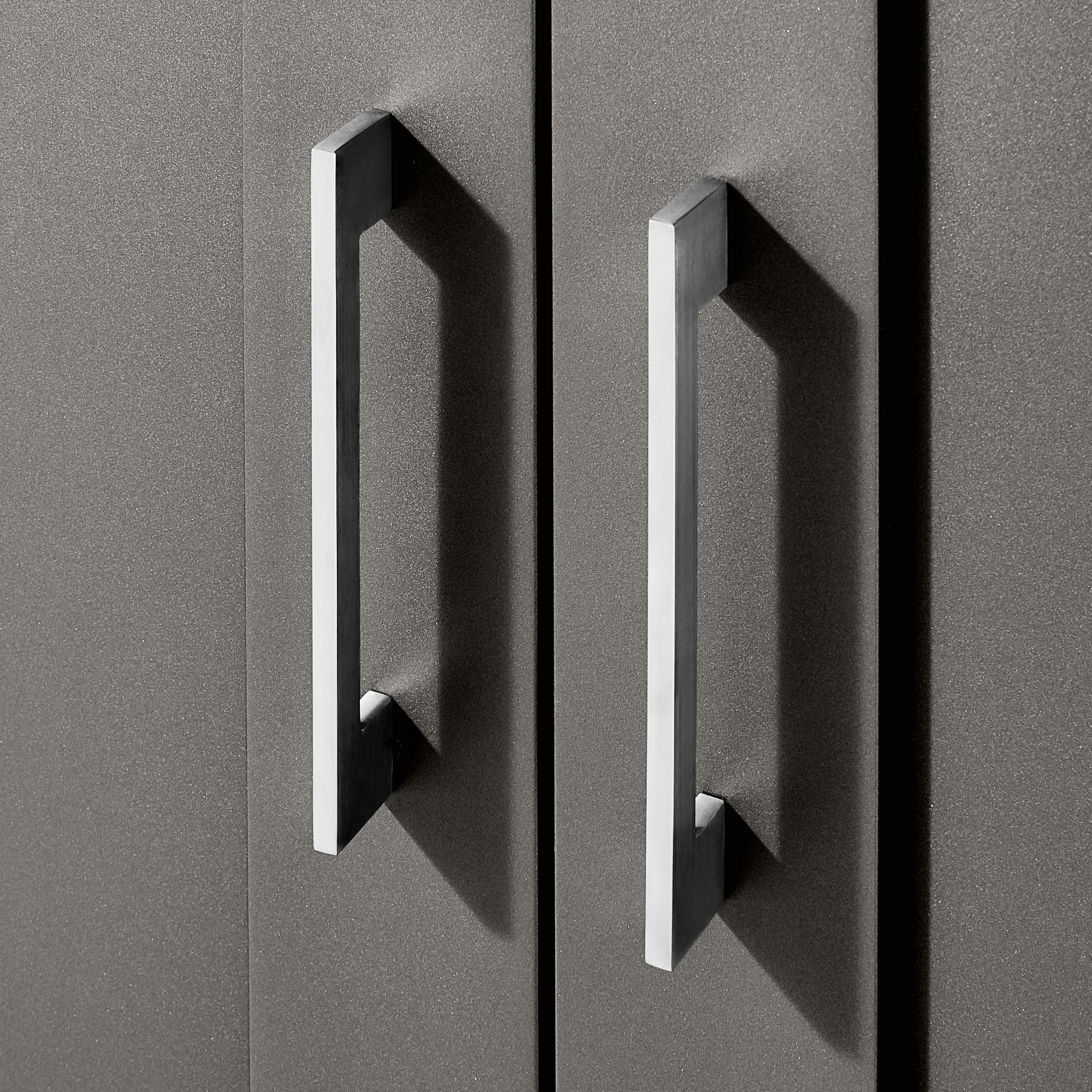 Larnaca Outdoor Slate Grey Metal 2-Door Cabinet (54.5