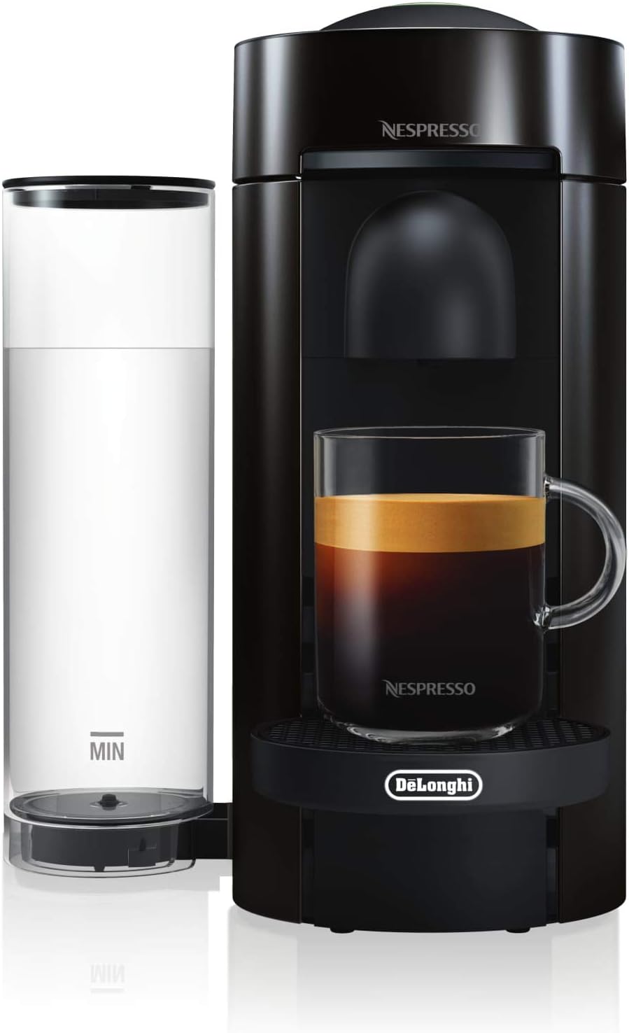 Nespresso Vertuo Plus Deluxe Coffee and Espresso Maker by De'Longhi, Matte Black