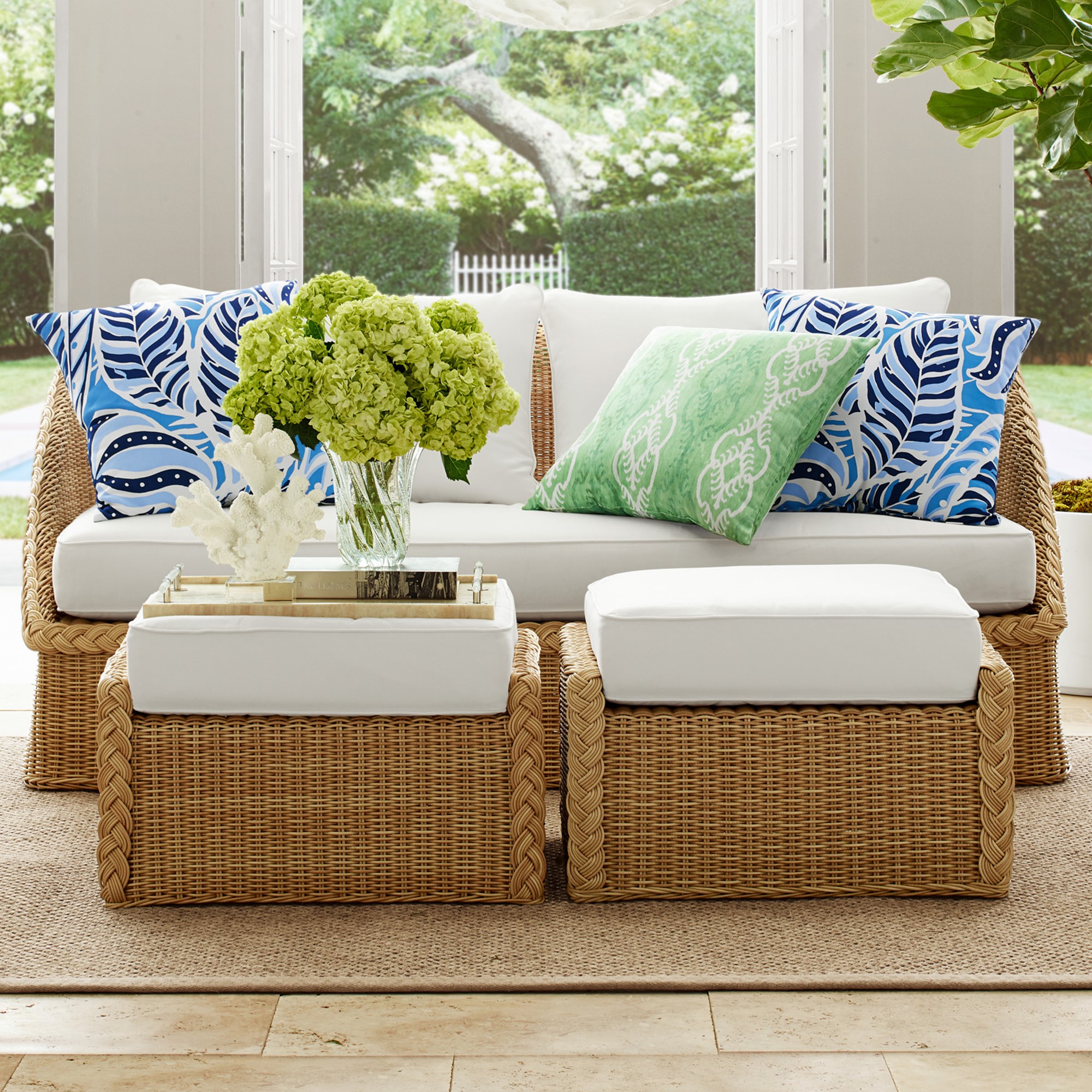 AERIN East Hampton Outdoor Cushions