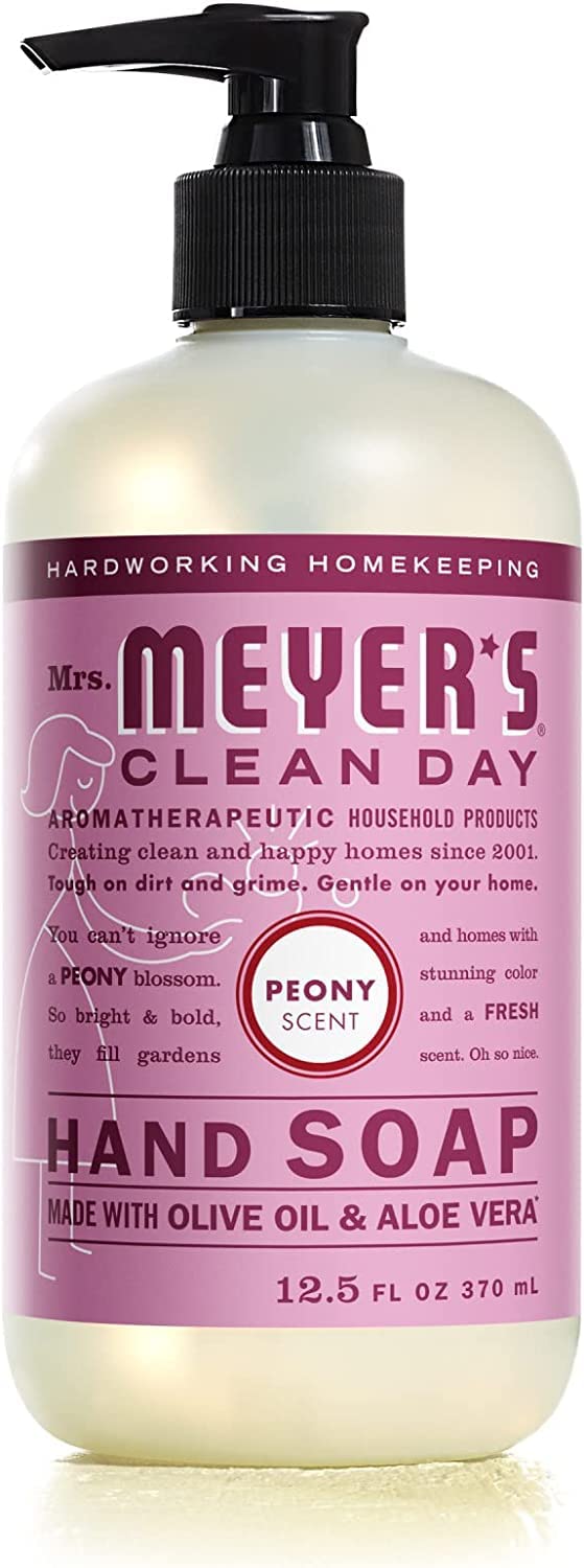 MRS. MEYER'S CLEAN DAY Hand Soap, Made with Essential Oils, Biodegradable Formula, Honeysuckle, 12.5 fl. oz - Pack of 3