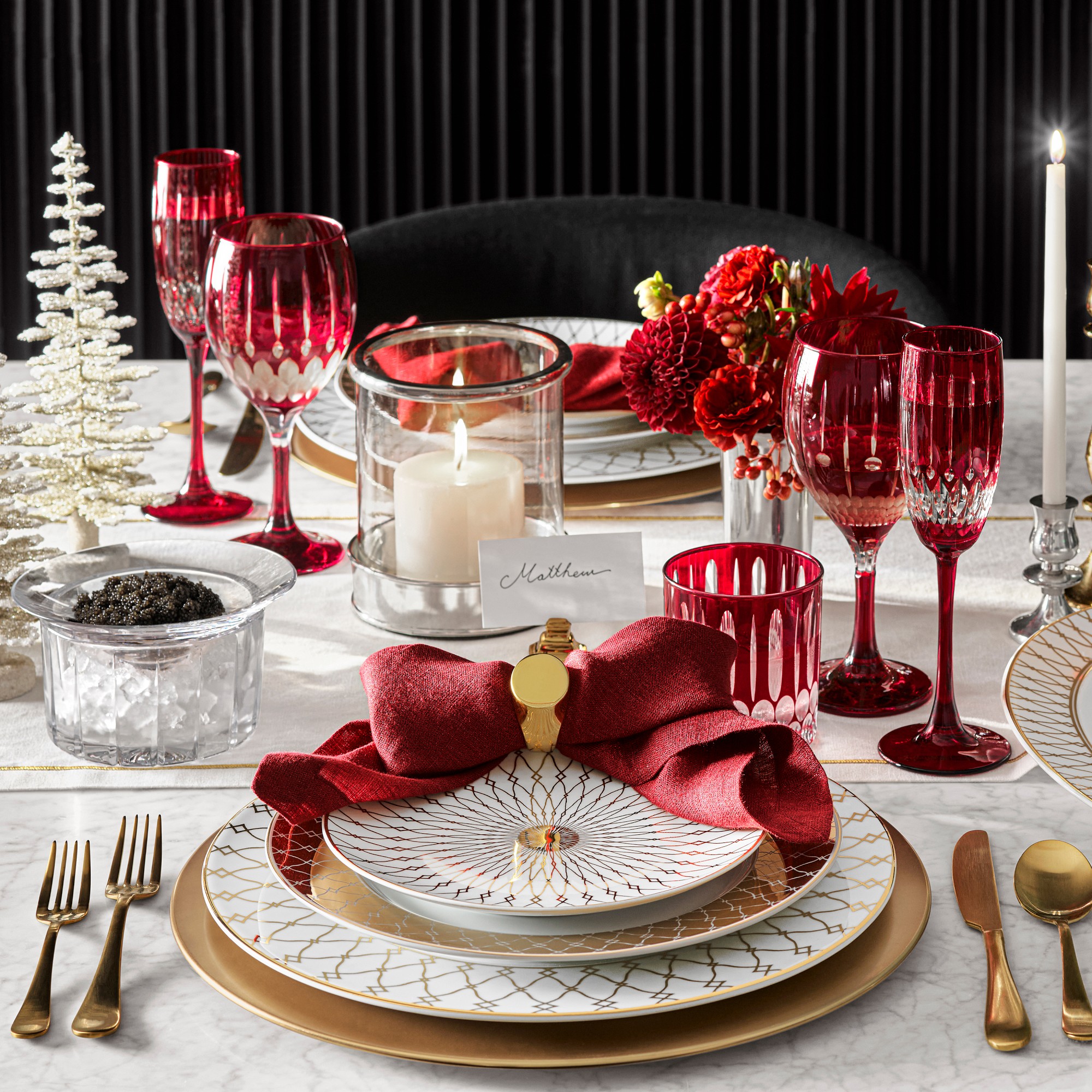 Wilshire Jewel Cut Mixed Wine Glasses, Set of 4