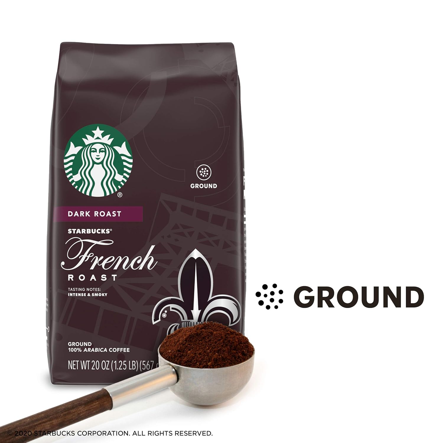 Starbucks Ground Coffee, Dark Roast Coffee, Caffè Verona, 100% Arabica, 1 bag (28 oz)