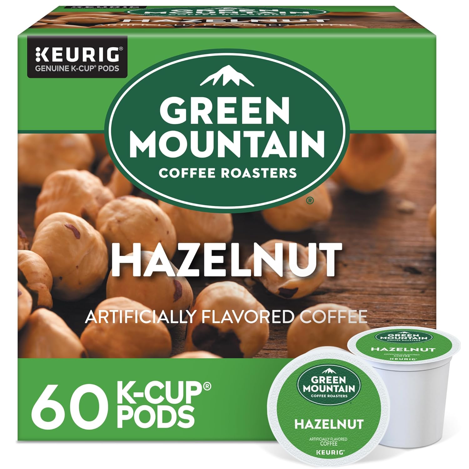 Green Mountain Coffee Roasters Caramel Vanilla Cream Keurig Single-Serve K-Cup pods, Light Roast Coffee, 72 Count (6 Packs of 12)