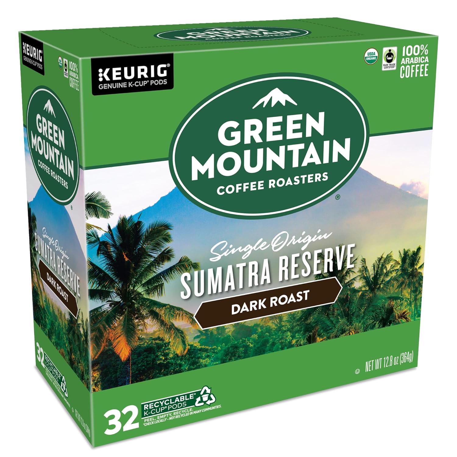 Green Mountain Coffee Roasters Dark Magic Keurig Single-Serve K-Cup Pods, Dark Roast Coffee, 72 Count (6 Packs of 12)