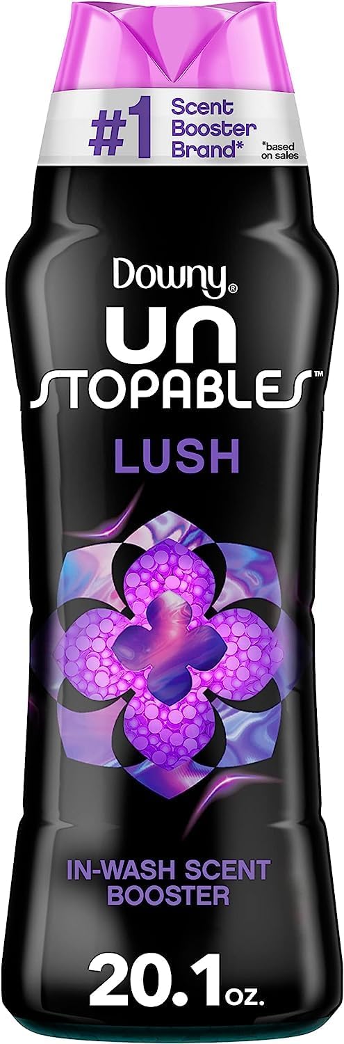 Downy Unstopables In Wash Scent Booster Beads, Fresh Scent, 24 oz, Downy Scent Booster Beads, Unstoppable Laundry Beads, Odor Protection