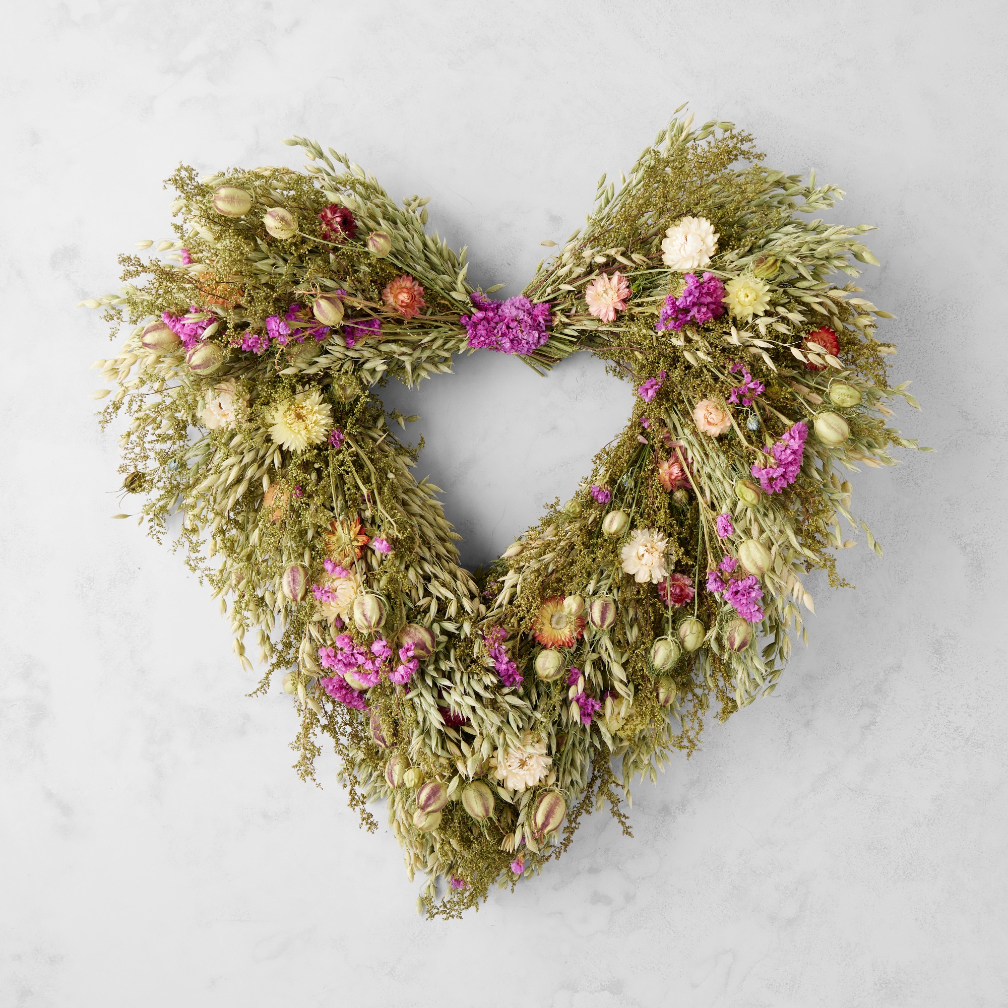 Spring Floral Heart Wreath, 20