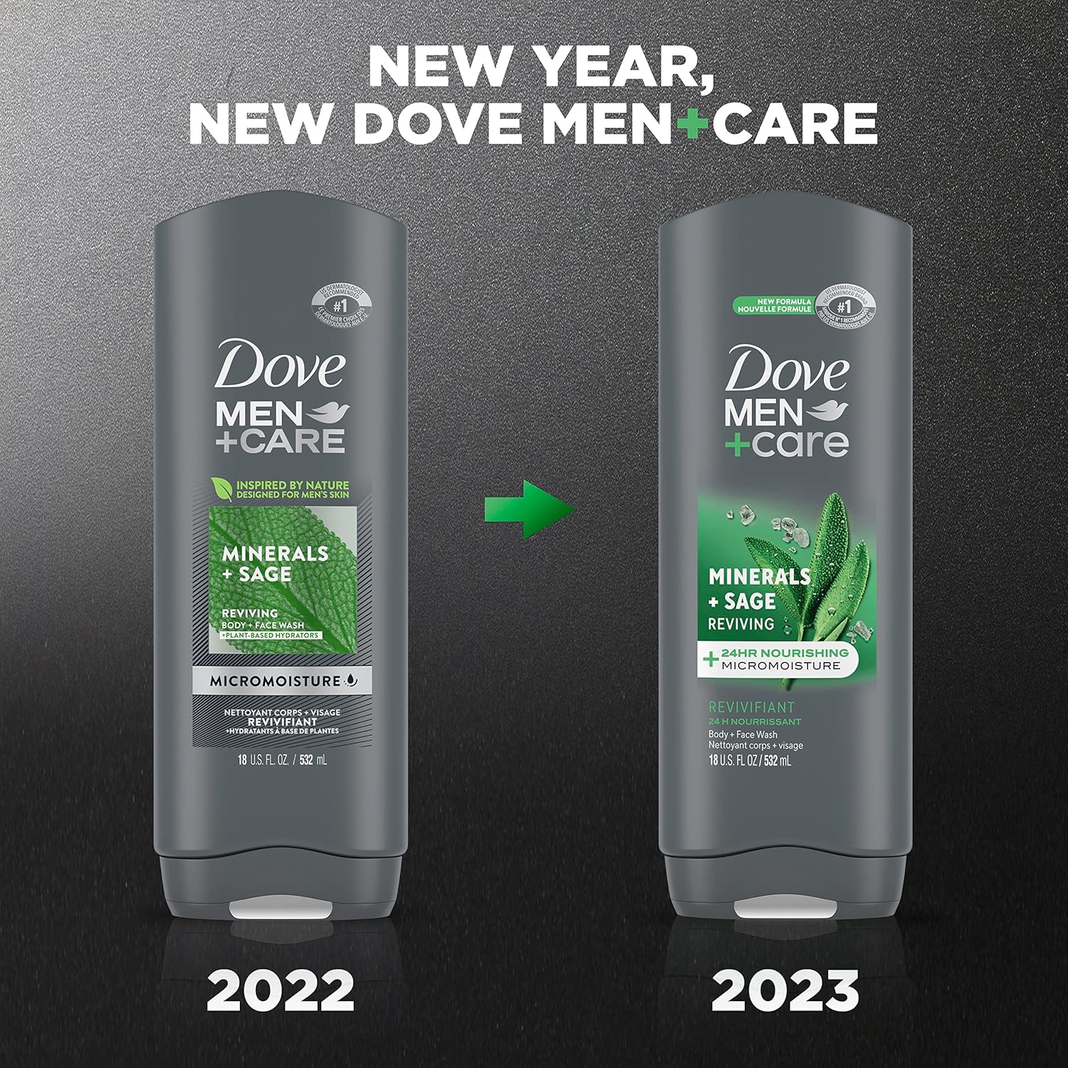 Dove Men+Care Body Wash Extra Fresh 4 Count for Men's Skin Care Body Wash Effectively Washes Away Bacteria While Nourishing Your Skin 18 oz