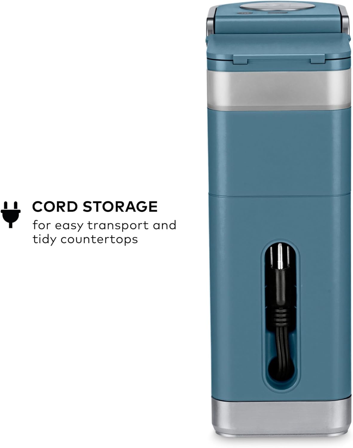 Keurig K-Mini Plus Single Serve K-Cup Pod Coffee Maker, with 6 to 12oz Brew Size, Stores up to 9 K-Cup Pods, Travel Mug Friendly, Matte Black