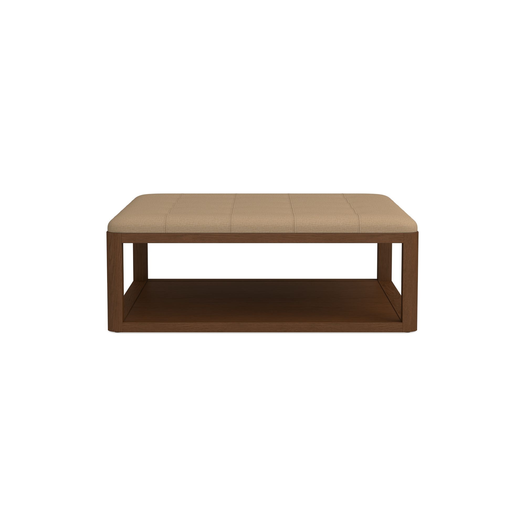 Porte Grid Tufted Rectangular Ottoman (48