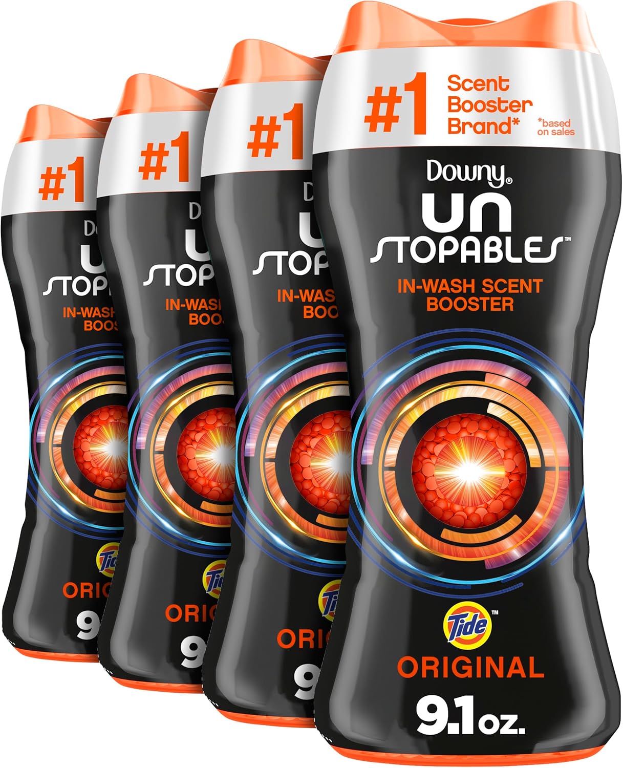Downy Unstopables In Wash Scent Booster Beads, Fresh Scent, 24 oz, Downy Scent Booster Beads, Unstoppable Laundry Beads, Odor Protection