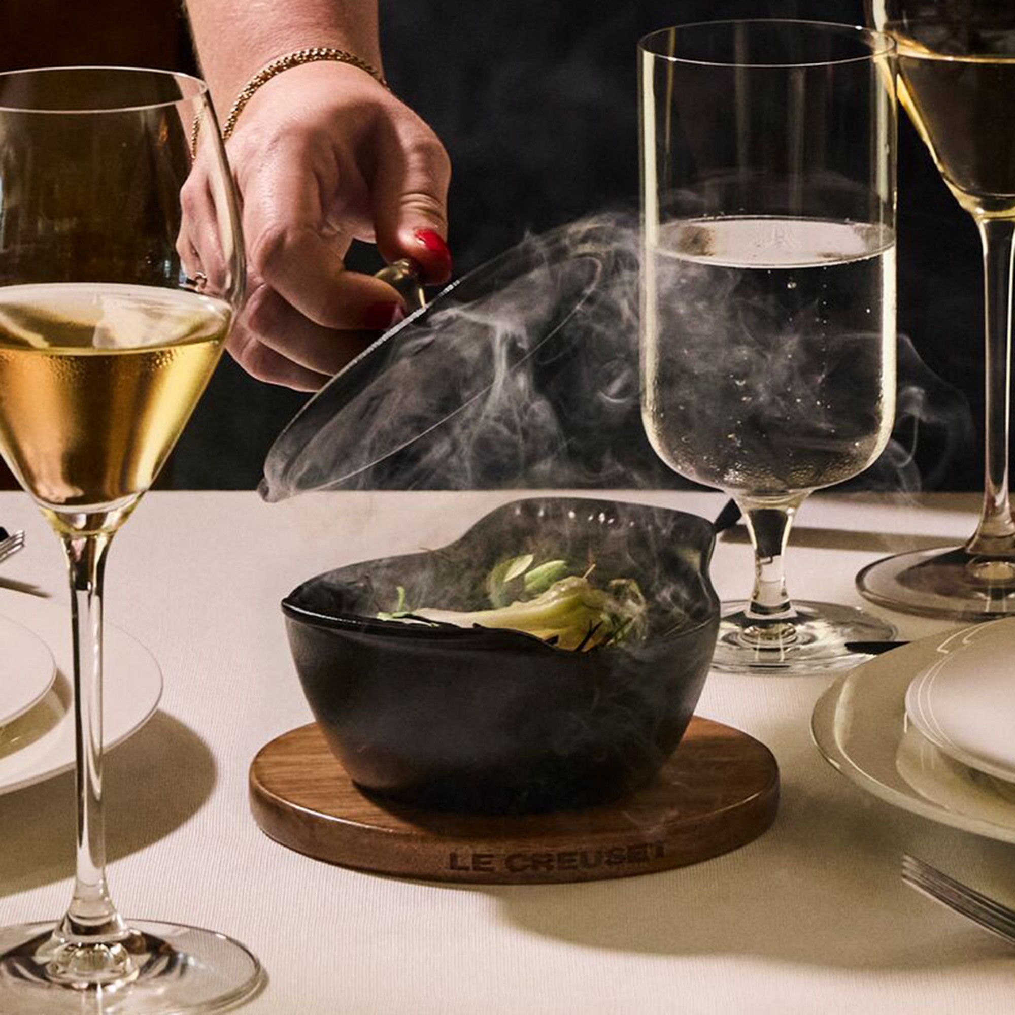 Le Creuset Gourmand Enameled Cast Iron 4-Piece Covered Cocotte Set