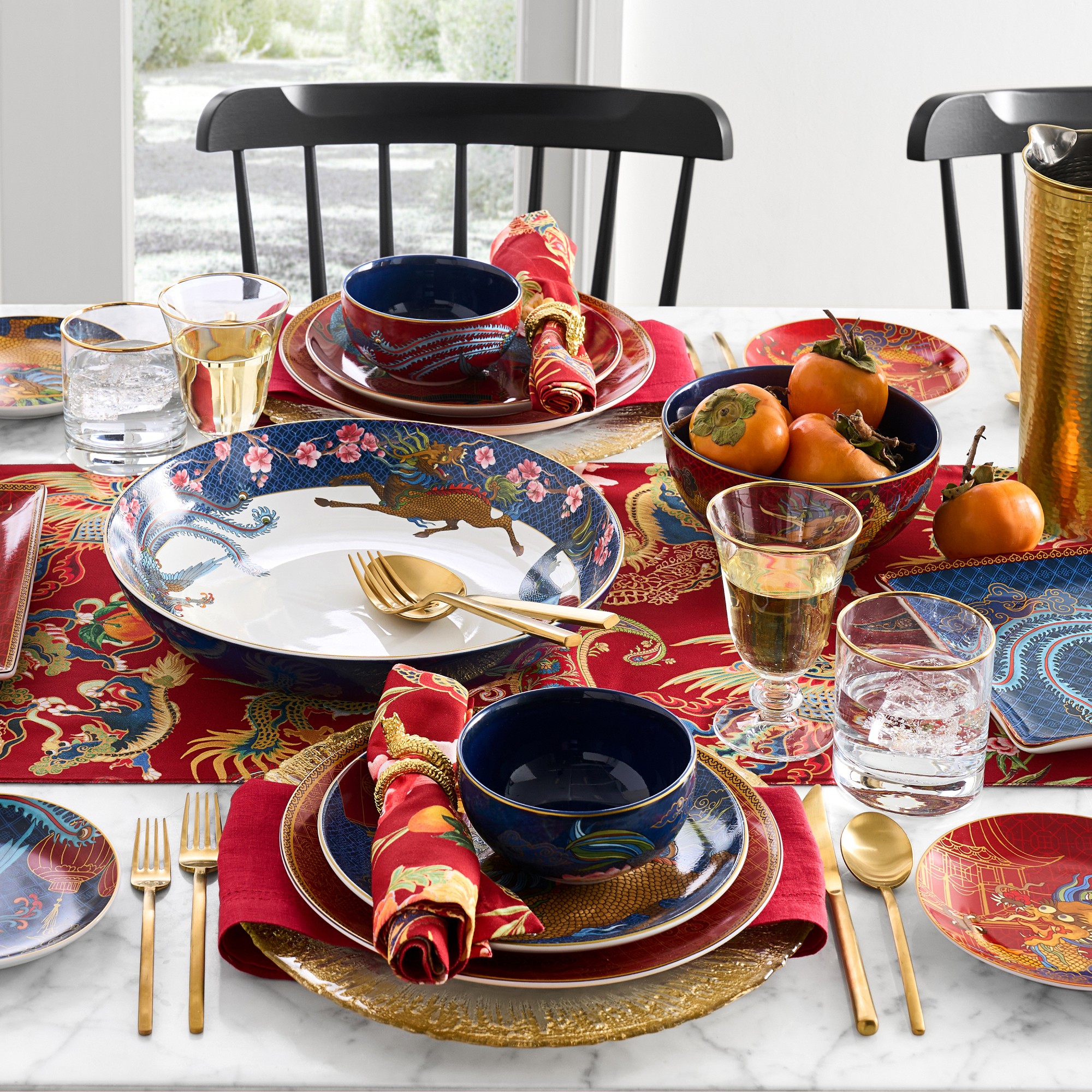 Dragon Napkin Rings, Set of 4