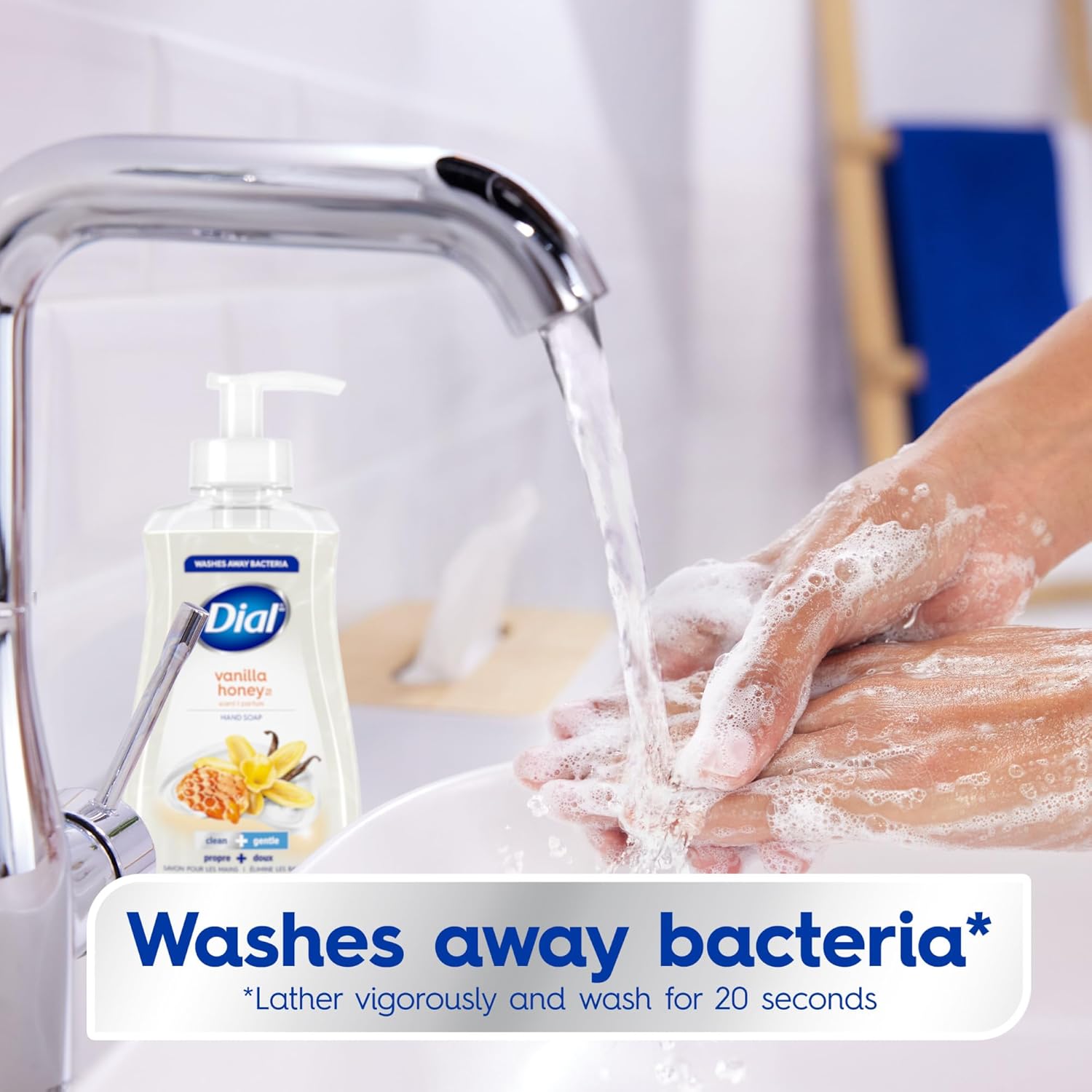 Dial Antibacterial Liquid Hand Soap, Spring Water, 11 fl oz (Pack of 4)