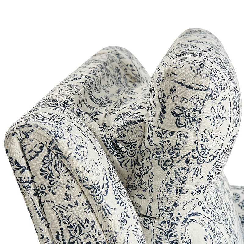 Alois Large Floral Swivel And Rocker Power Recliner With Adjustable Headrest