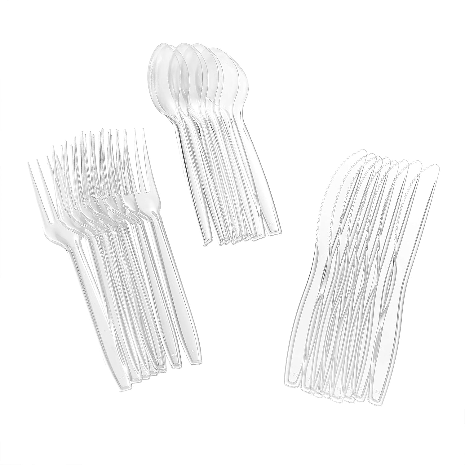 Glad, 240 Count (Pack of 1), Clear Assorted Cutlery