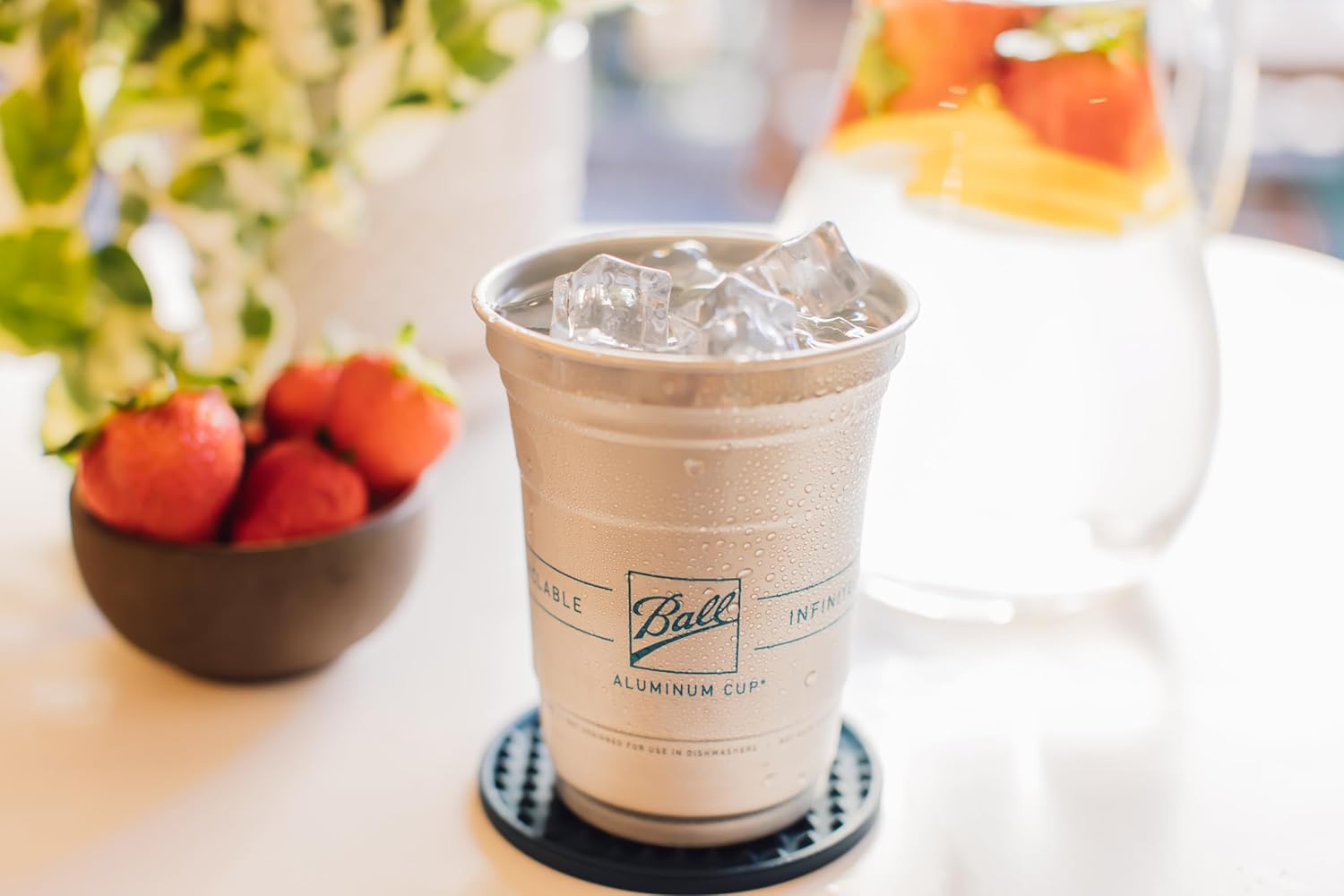 Ball Aluminum Cup Recyclable Party Cups, 20 oz. Cup, 30 Cups Per Pack