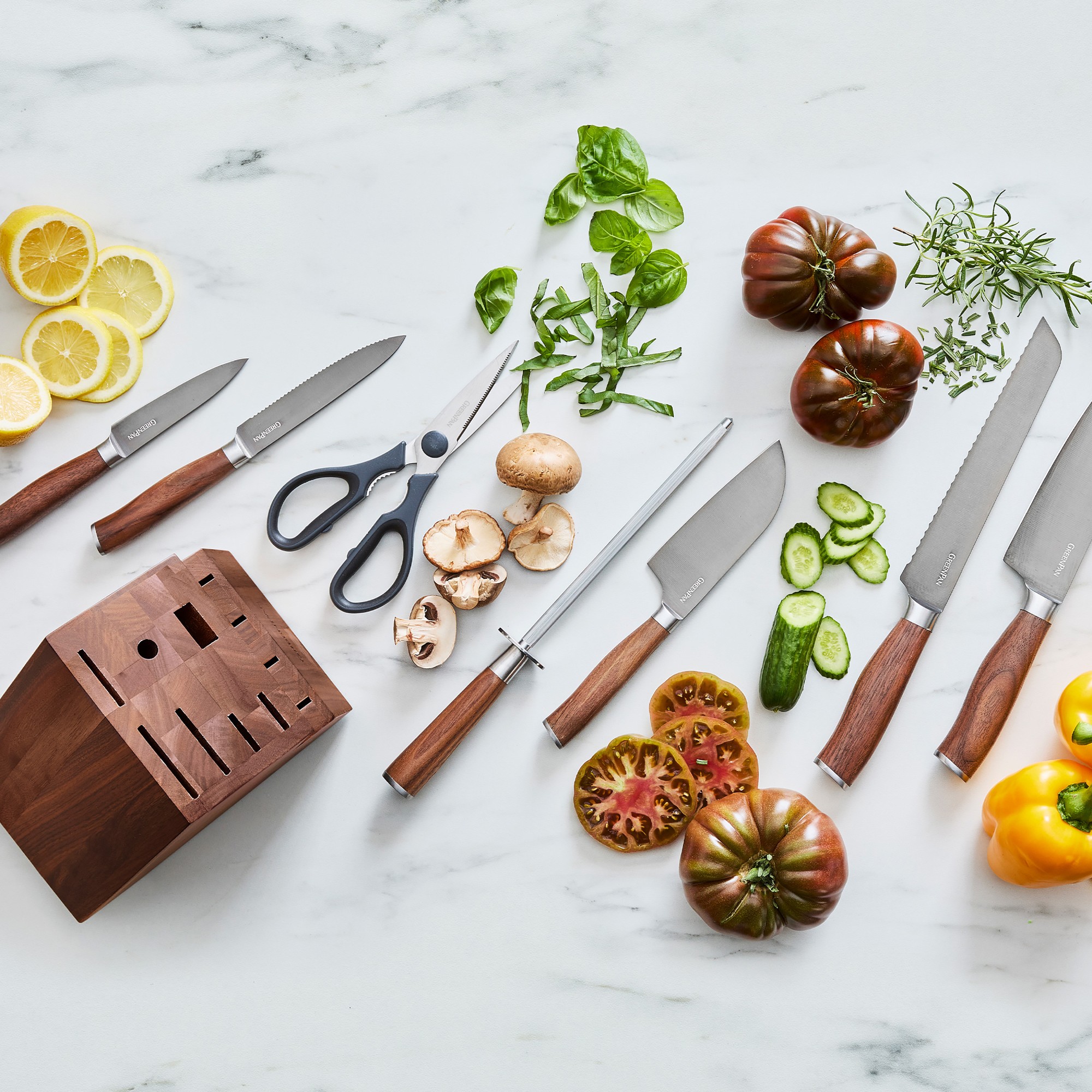 GreenPan™ Premiere Knife Block, Set of 8