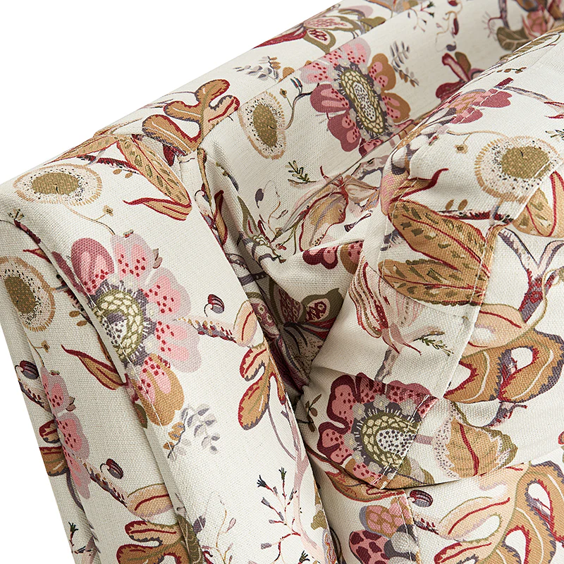 Alois Large Floral Swivel And Rocker Power Recliner With Adjustable Headrest