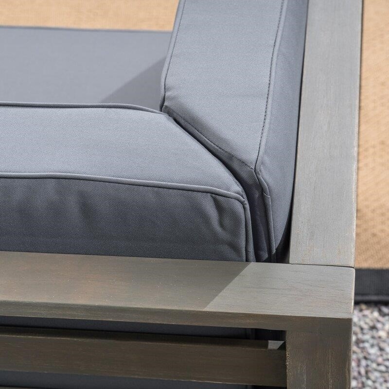 Patson Solid Wood 8 - Person Seating Group with Cushions