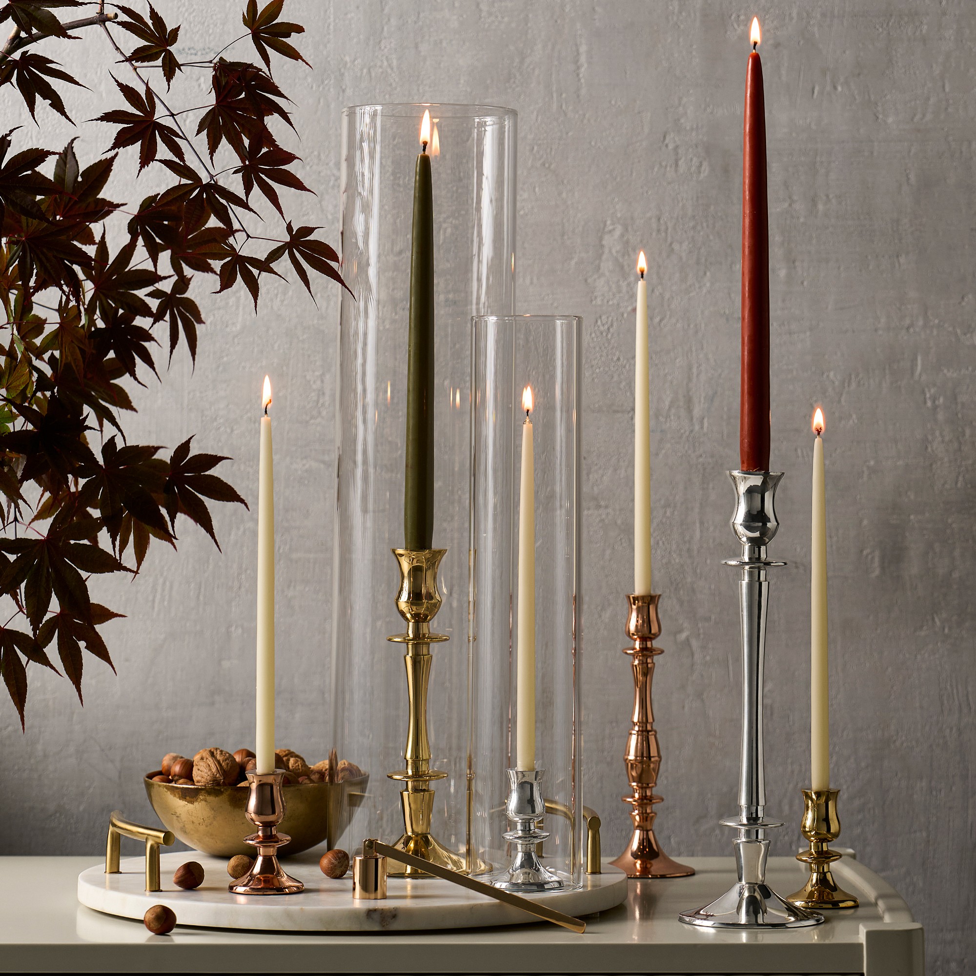 Heirloom Gold Tiny Taper Holders