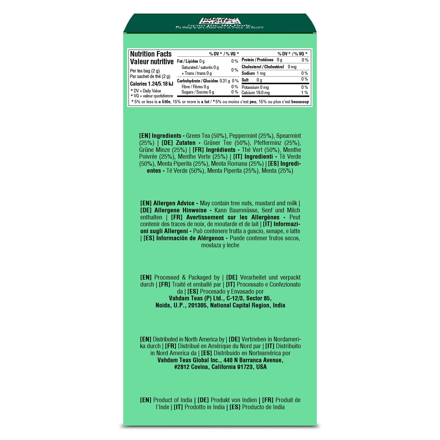 VAHDAM, Organic Turmeric Ginger Herbal Tea Bags (100 Pyramid Tea Bags) Caffeine Free, Non GMO, Gluten Free | 100% Pure Herbal Blend - Savory & Spicy | Plant-Based Tea Bags | Resealable Ziplock Pouch