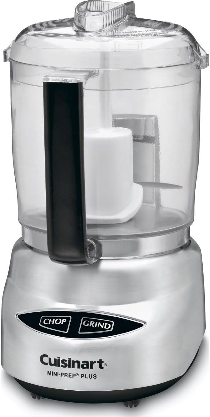 Cuisinart Food Processor, Mini-Prep 3 Cup, 24 oz, Brushed Chrome and Nickel, DLC-2ABC