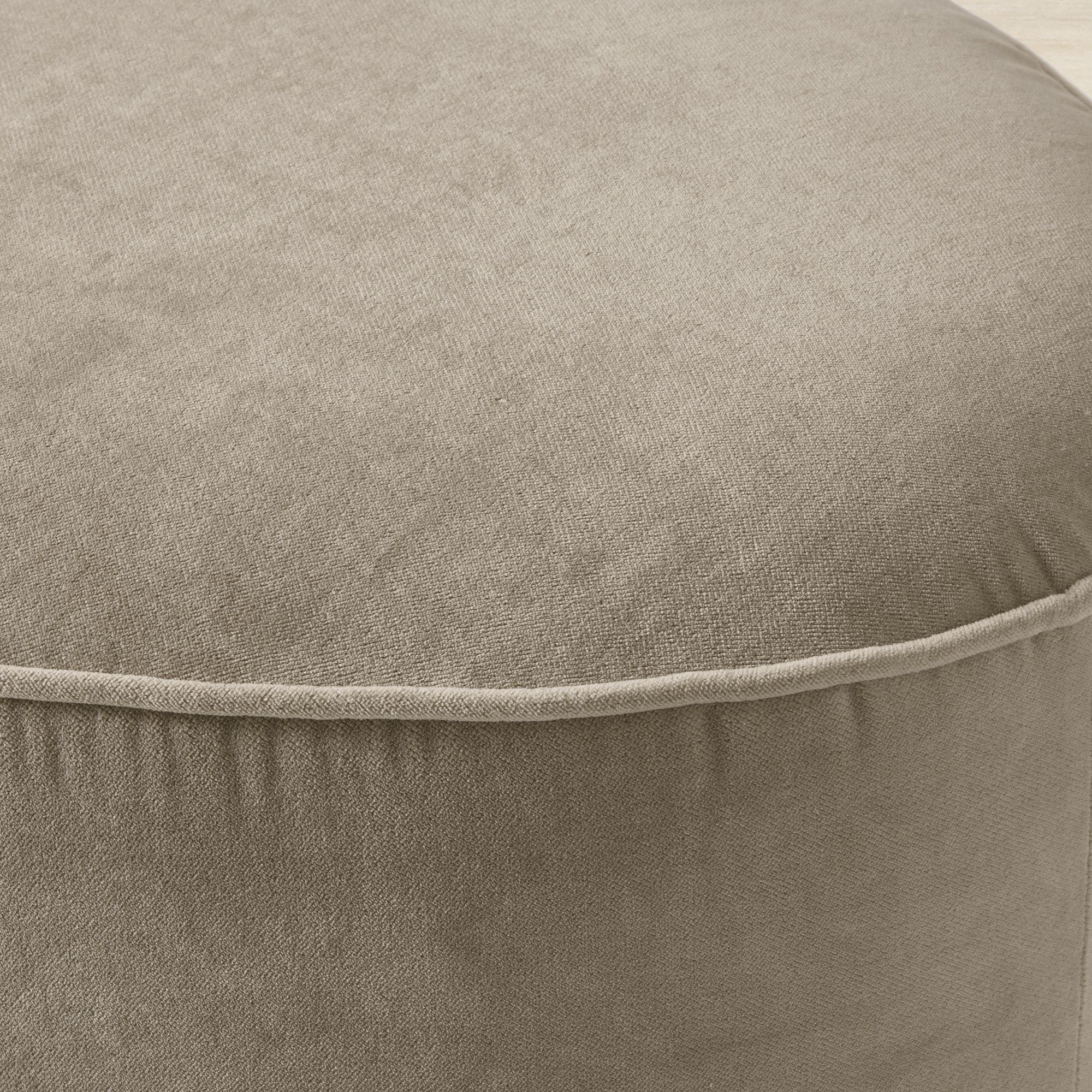 Camile Coffee Table Ottoman with Samuel & Sons Fringe (48