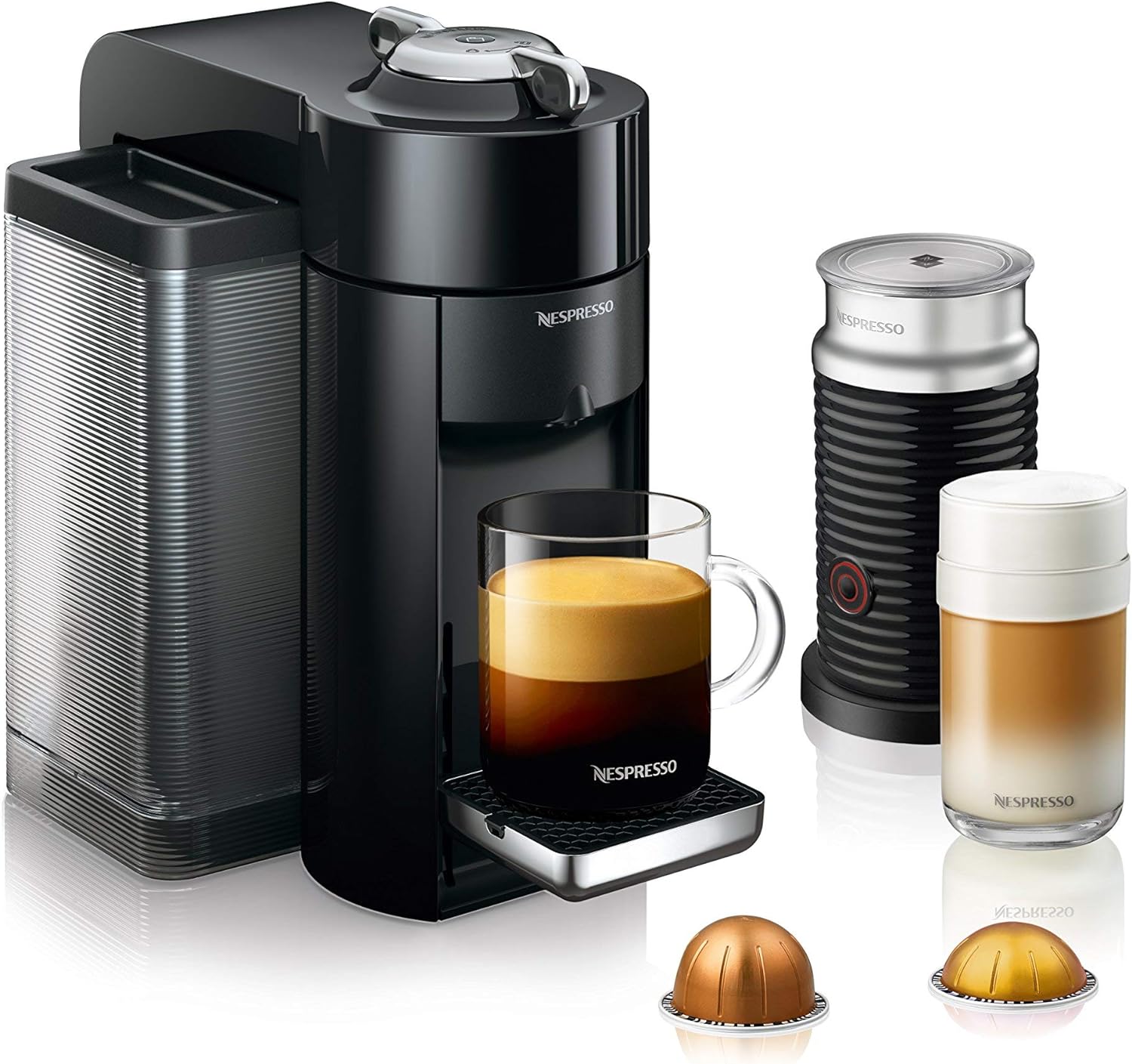 Nespresso Vertuo Coffee and Espresso Maker,1597 ml, by De'Longhi, Graphite Metal