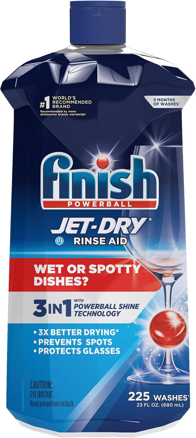 Finish Jet-dry, Rinse Agent, Ounce Blue 32 Fl Oz