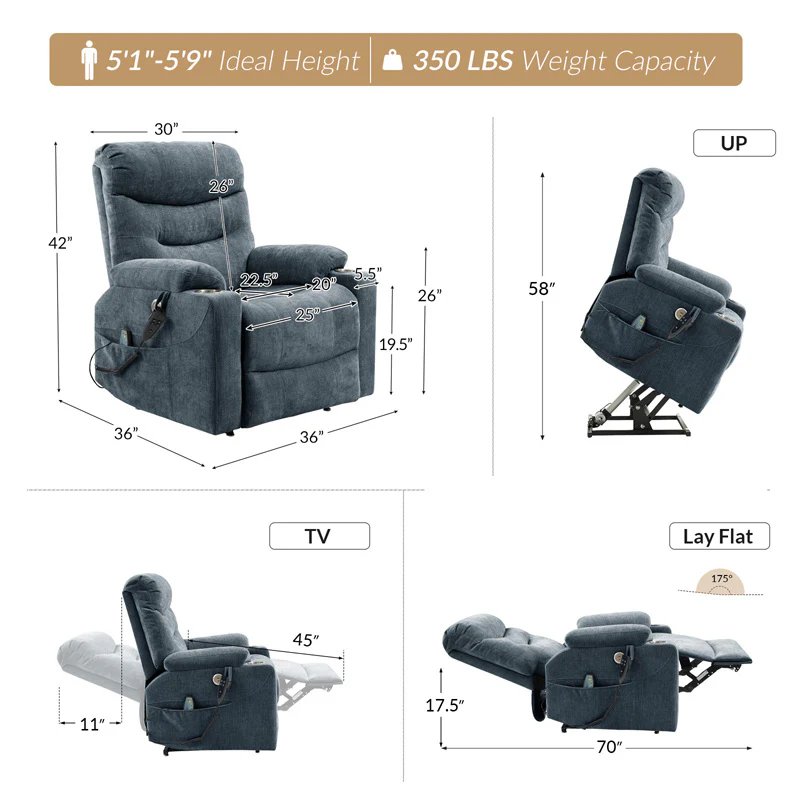 Arthur Supreme EasyLift Power Recliner