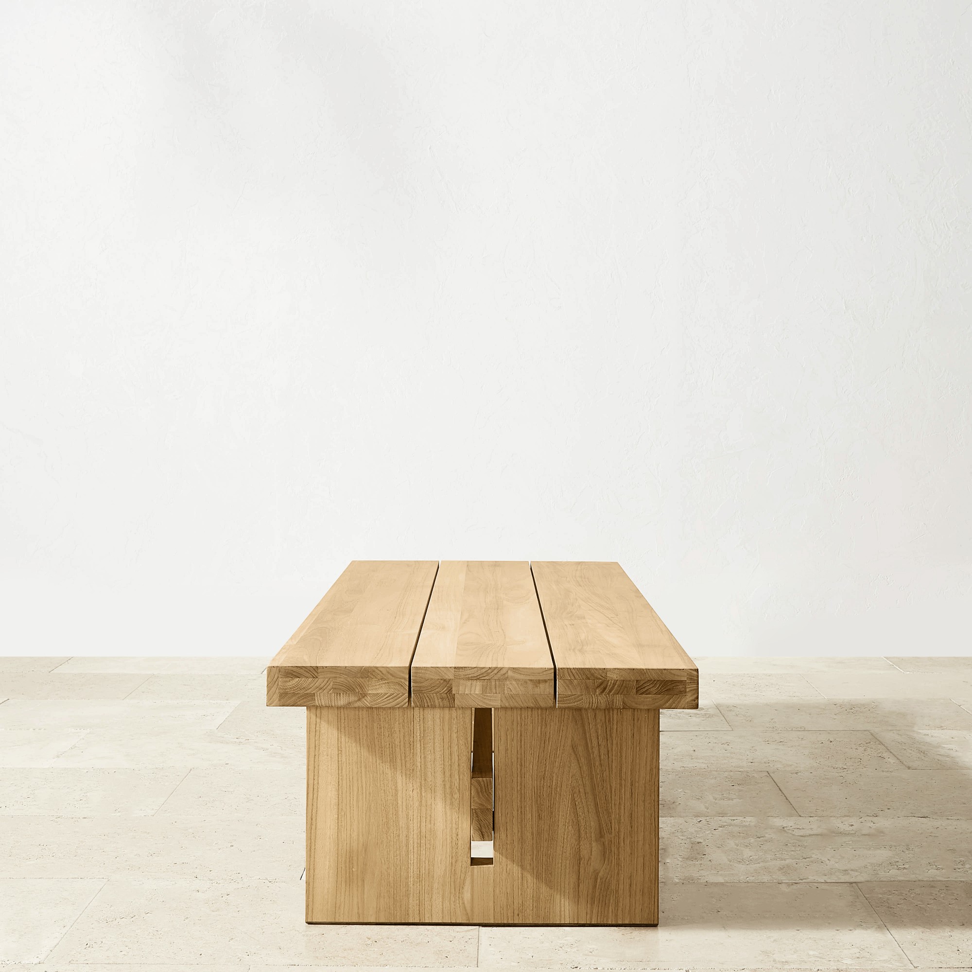 San Clemente Natural Teak Outdoor Rectangle Coffee Table (60