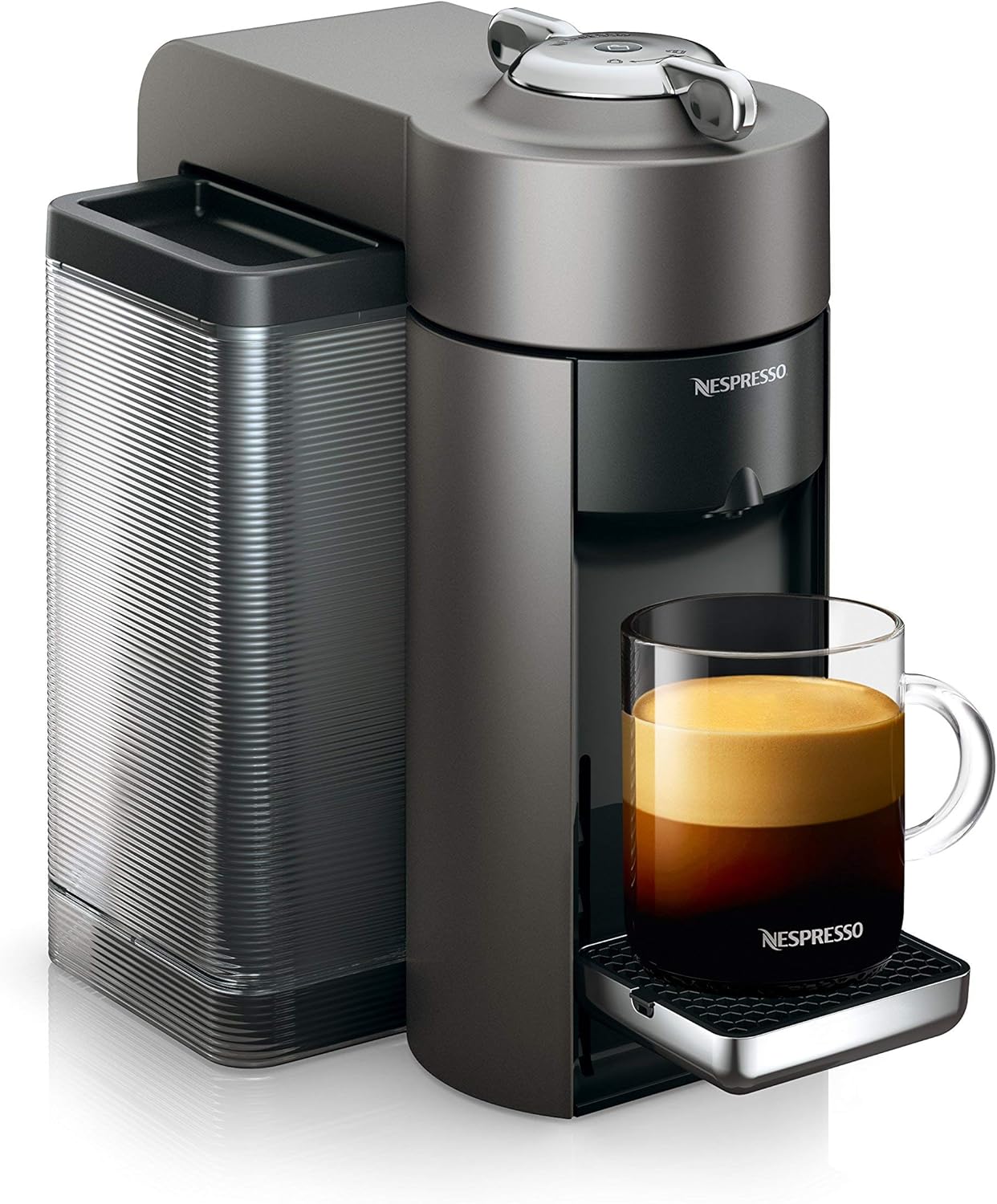 Nespresso Vertuo Coffee and Espresso Maker,1597 ml, by De'Longhi, Graphite Metal
