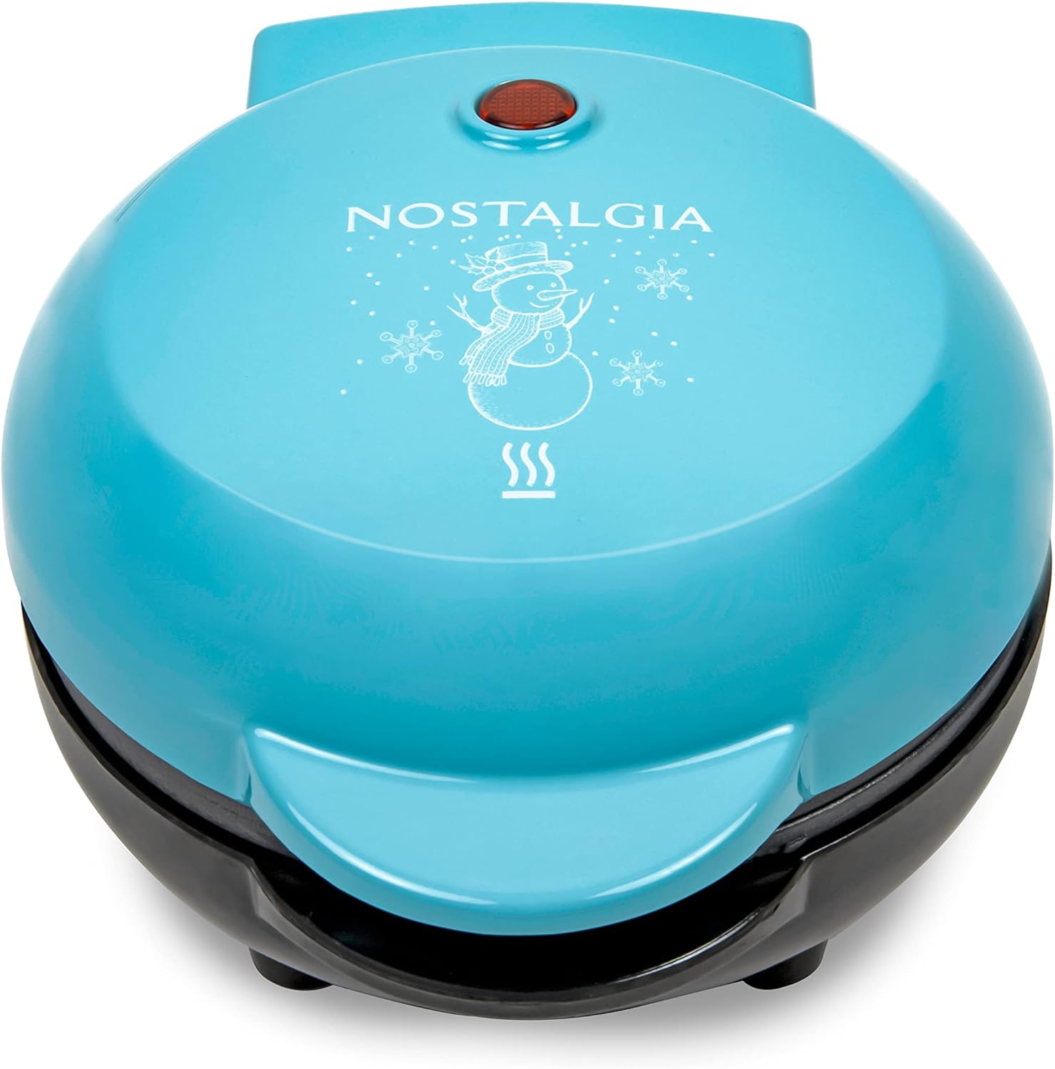 Nostalgia MyMini Cars and Trucks Shape Electric Waffle Maker, 5-Inch Non-Stick Griddle for Waffles, Hash Browns, Eggs, and More, Yellow