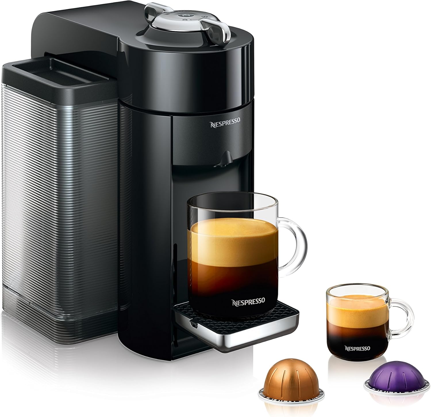 Nespresso Vertuo Coffee and Espresso Maker,1597 ml, by De'Longhi, Graphite Metal