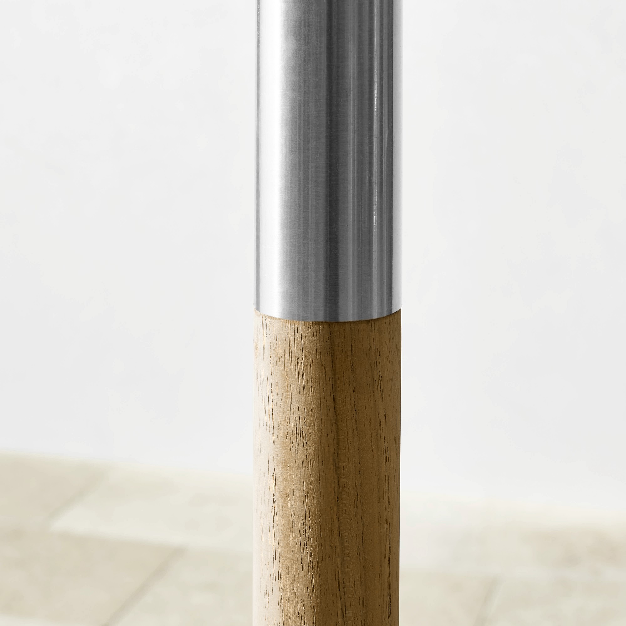 10' Round Outdoor Larnaca Teak Umbrella