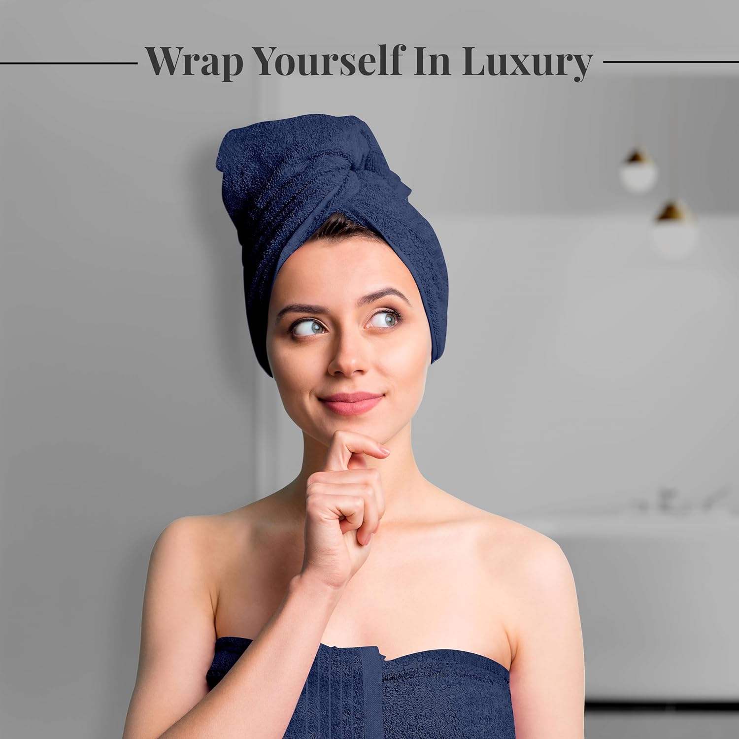 Tens Towels Extra Large Bath Towels 30 x 60 Inches, 100% Cotton, Larger & Lighter, Quicker to Dry, Lighter Weight, Super Soft and Absorbent, Perfect Bathroom Towels