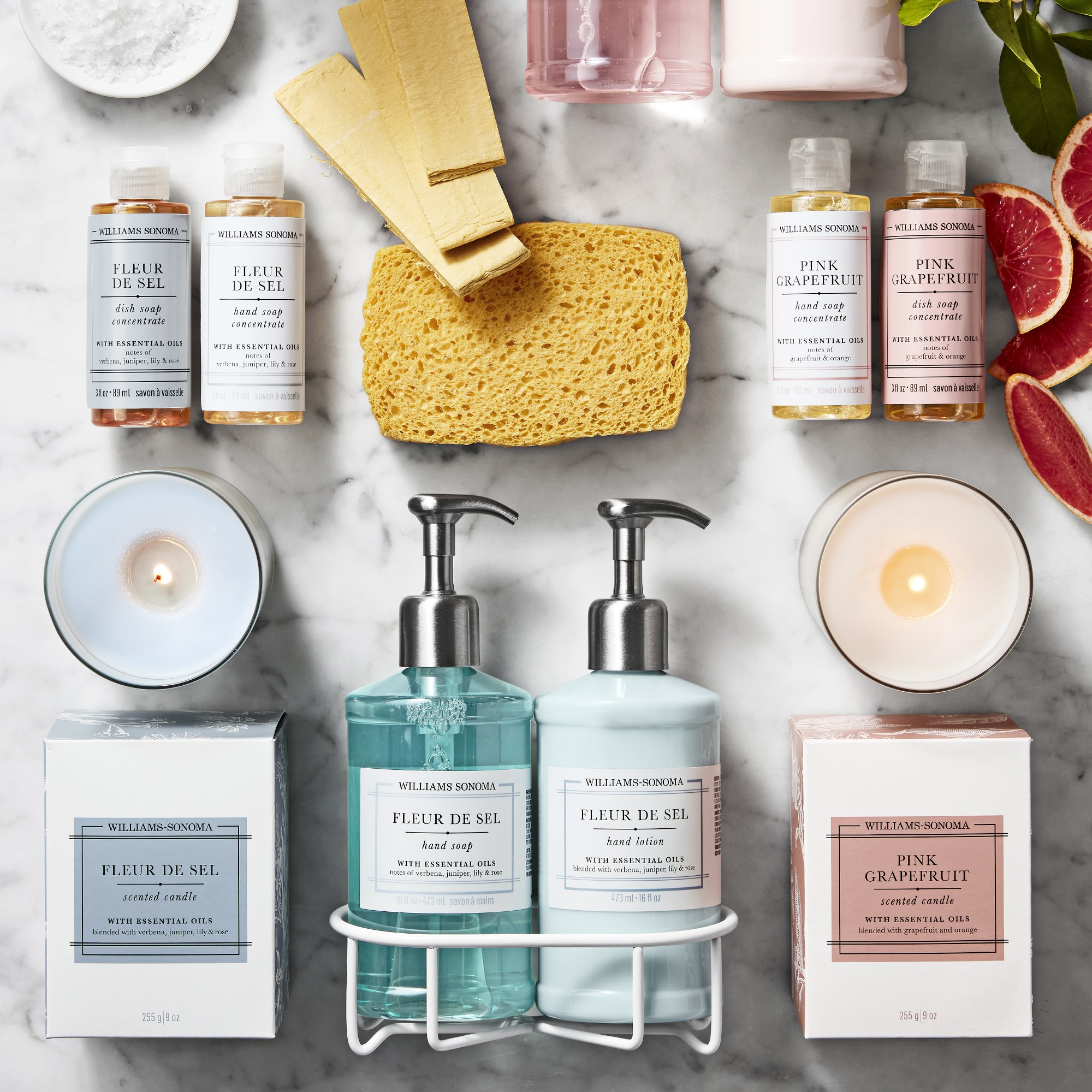 Williams Sonoma Fleur De Sel Hand Soap & Lotion 3-Piece Set