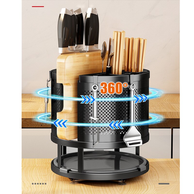 360° Rotating Kitchen Organizer Shelf Box