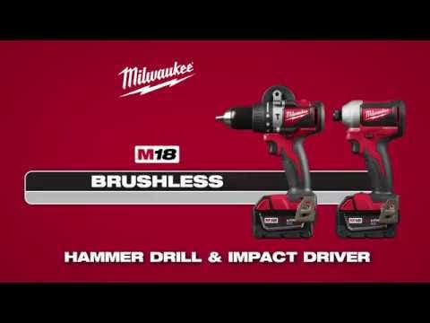 MILWAUKEE 18V Brushless 13mm Hammer Drill/Driver M18BLPD2-0